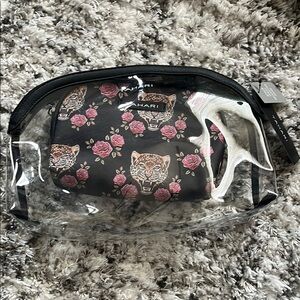 Tahari Black Floral Print Women's Bag